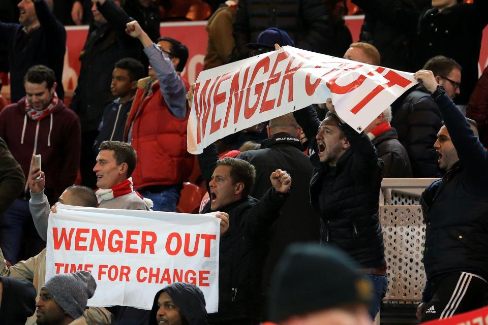  Wenger has withstood heavy pressure from supporters who want him out