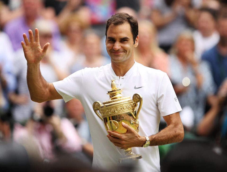  Roger Federer won his record eight Wimbledon title last year