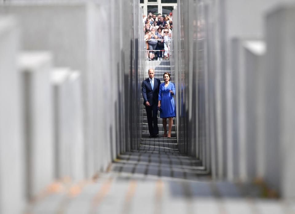  Prince William and Kate visit Berlins holocaust memorial