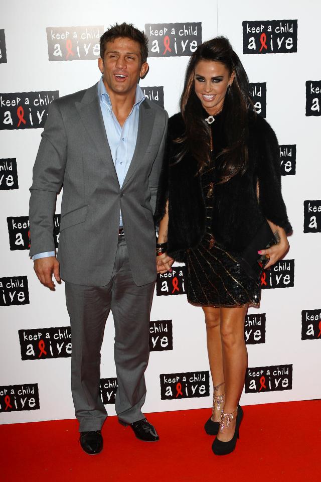  Katie Price with her ex-husband Alex Reid on the red carpet