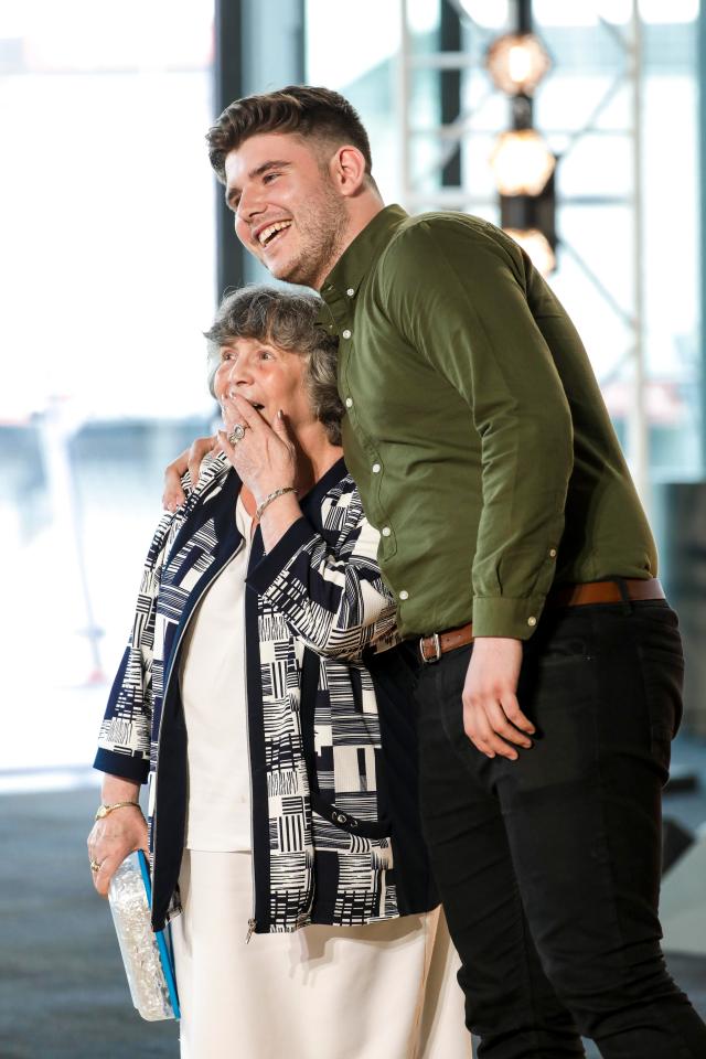  Lloyd Macey's beloved grandmother Chris has joined him on the X Factor Live Tour after becoming famous during his audition