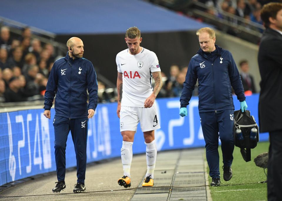  Toby Alderweireld has been out of action since November after suffering a hamstring injury