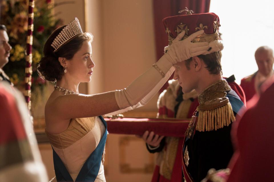  Claire Foy played the Queen alongside Matt Smith who played Prince Philip