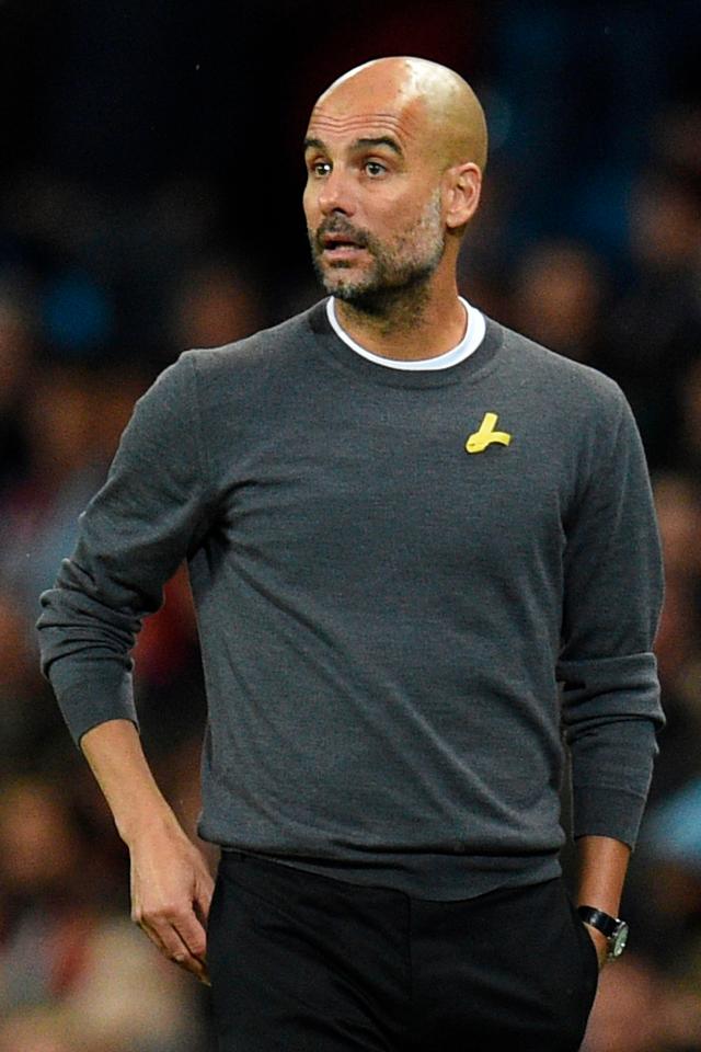  Pep Guardiola has been charged by the FA for wearing his yellow ribbon