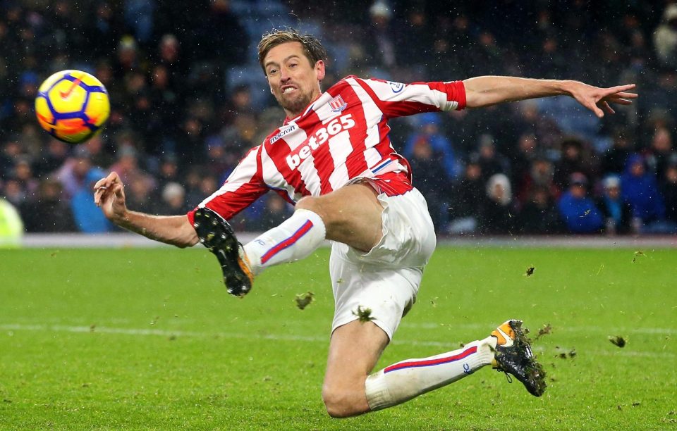  Peter Crouch has a great touch but he's also got massive feet