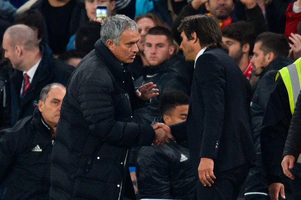  Jose Mourinho and Antonio Conte will reignite their long-standing feud at Old Trafford on Sunday