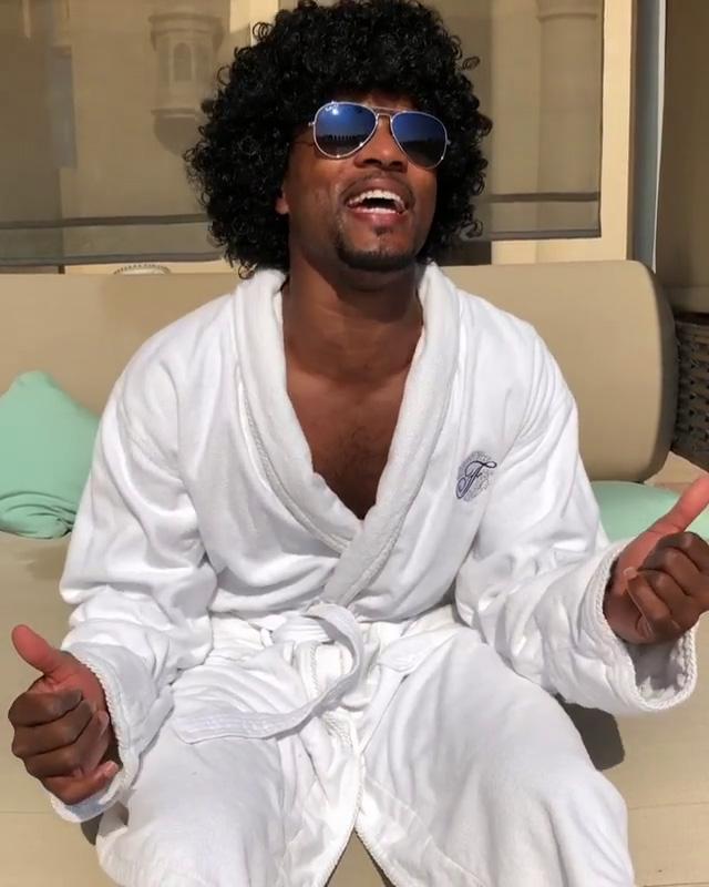  Patrice Evra recently donned a bizarre outfit to perform a rendition of Marvin Gaye's Sexual Healing