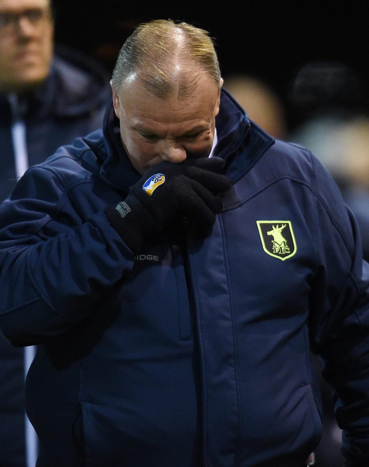  Steve Evans has called time on his stay at Mansfield Town - despite being in with a shot of promotion from League Two