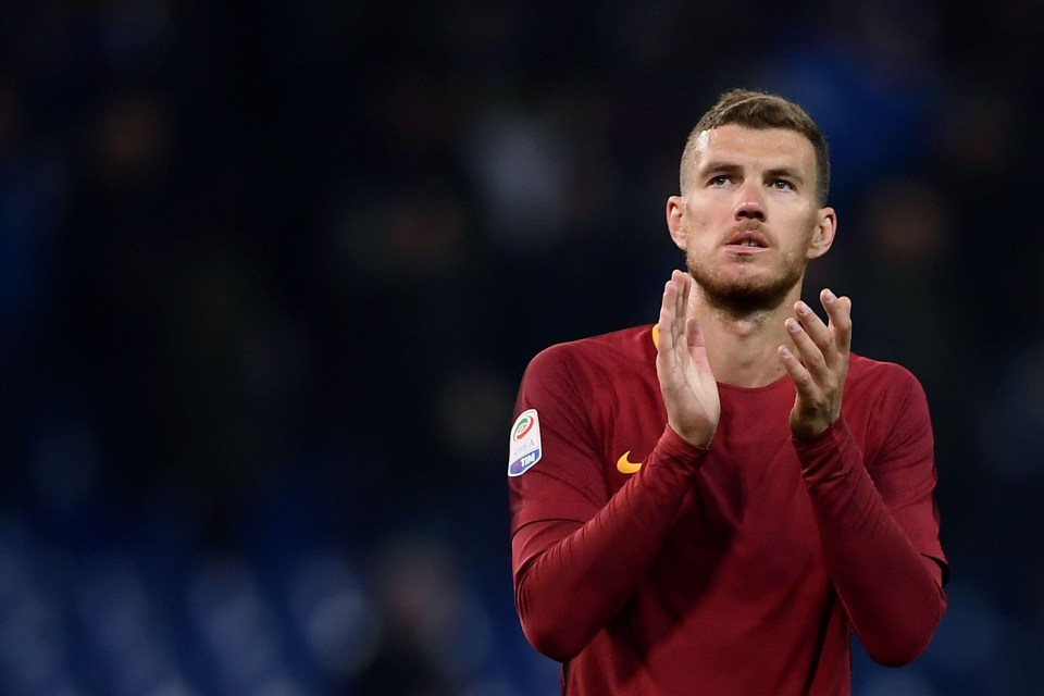 Roma rejected an offer from Chelsea for forward Edin Dzeko during the January transfer window