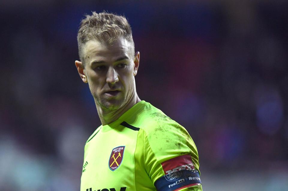  Hart has had a poor time at West Ham and has been dropped by David Moyes