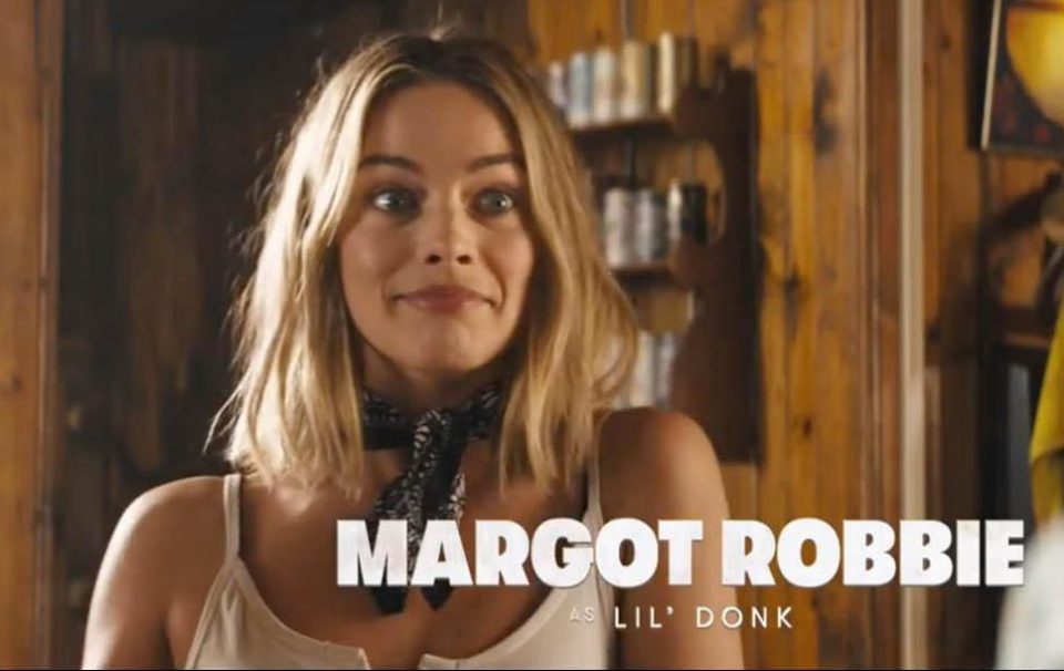  The teaser for the spoof Dundee film featured a cameo from Oscar nominated screen siren Margot Robbie