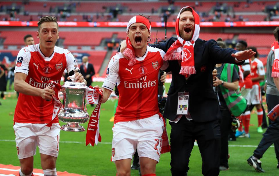  The German international has won three FA Cup titles with the Gunners since joining in 2013