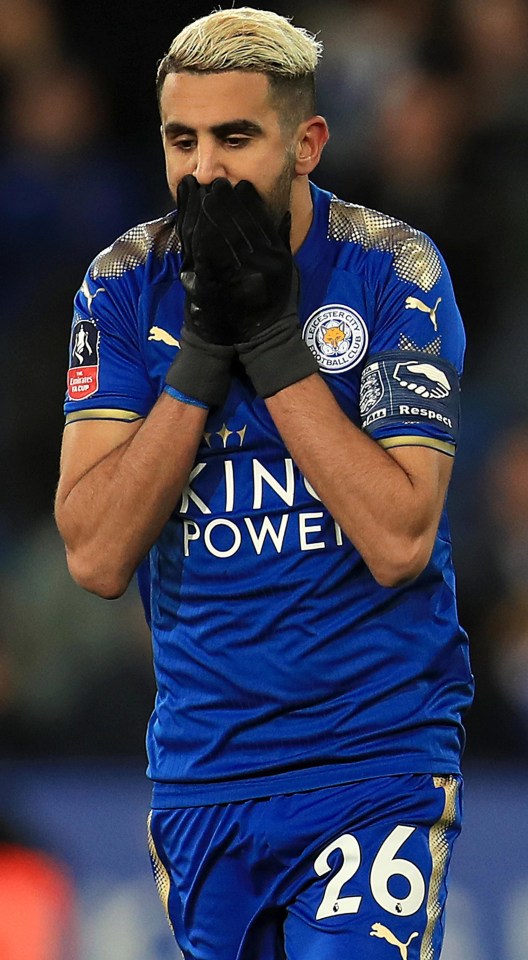 The Foxes will hope Riyad Mahrez can quickly recover from his disappointment -or at least not let it affect him on the field