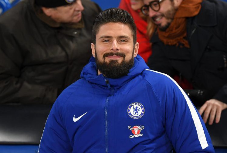  Olivier Giroud looks a lot happier at Chelsea