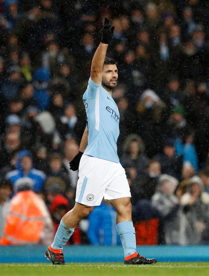  Sergio Aguero has an astounding scoring tally for Manchester City