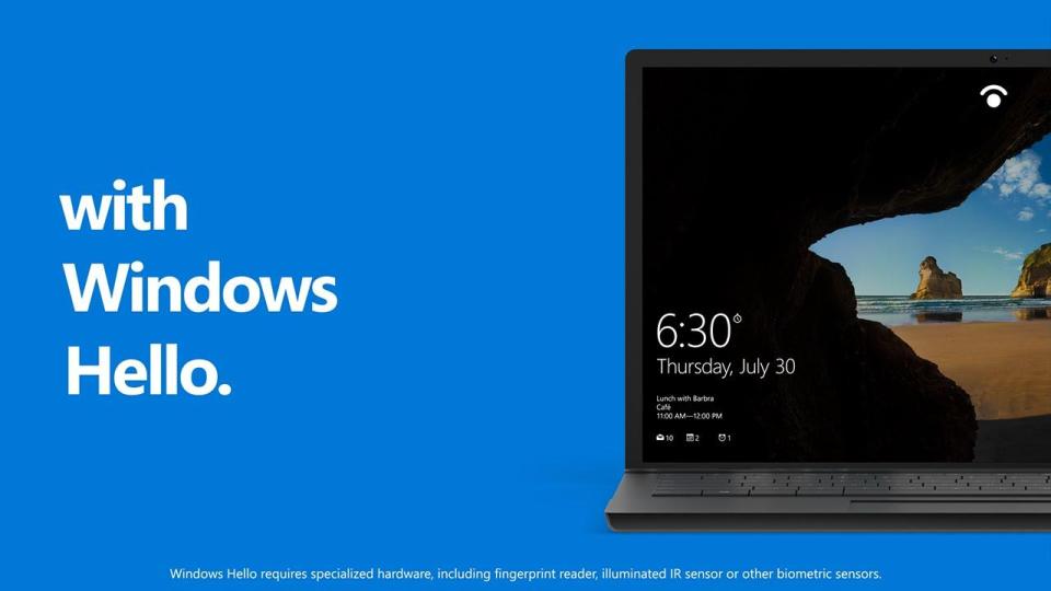  Microsoft offers its own facial recognition system – called Windows Hello – on some Windows 10 laptops