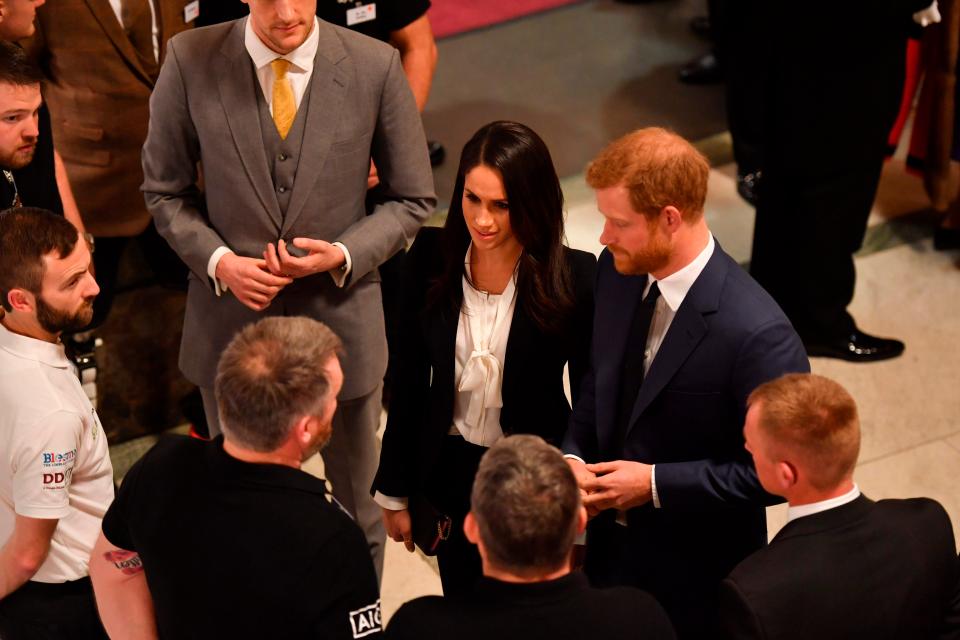  The couple mingled with guests ahead of the awards ceremony kicking off