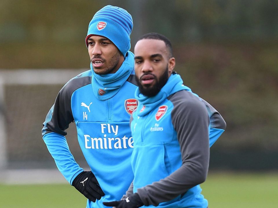  Pierre-Emerick Aubameyang and Alexandre Lacazette are both vying to be No 1