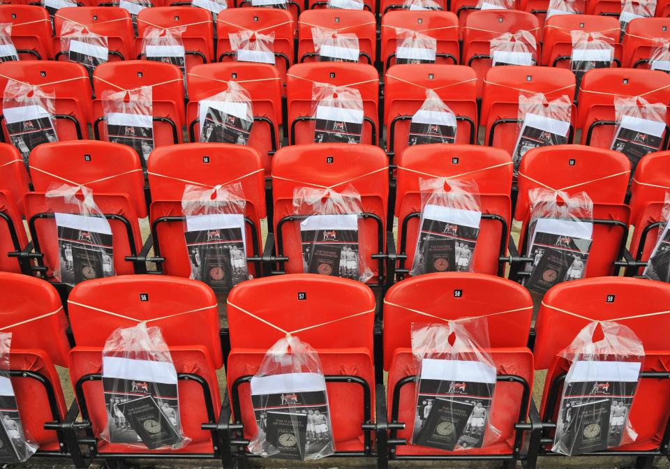  A special programme, pin badge and scarf were all given out to fans free of charge by the club