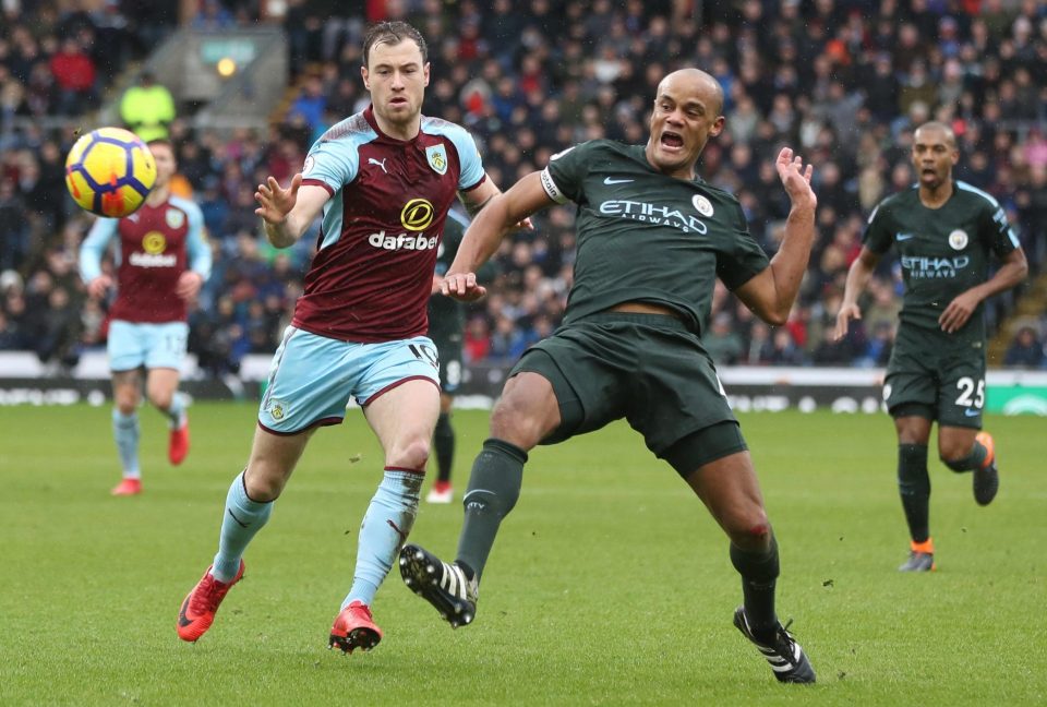  Kompany made a rare start for City against Burnley last week