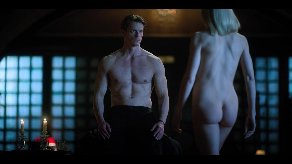  Joel Kinnaman spends much of his time in a state of undress on the show with a variety of costars