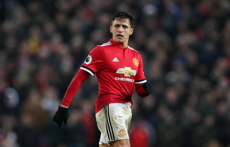  Sanchez made his debut in front of the United fans on Saturday