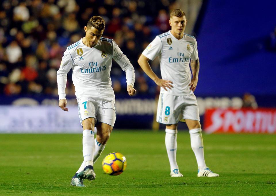  Cristiano Ronaldo was less than impressive against Levante