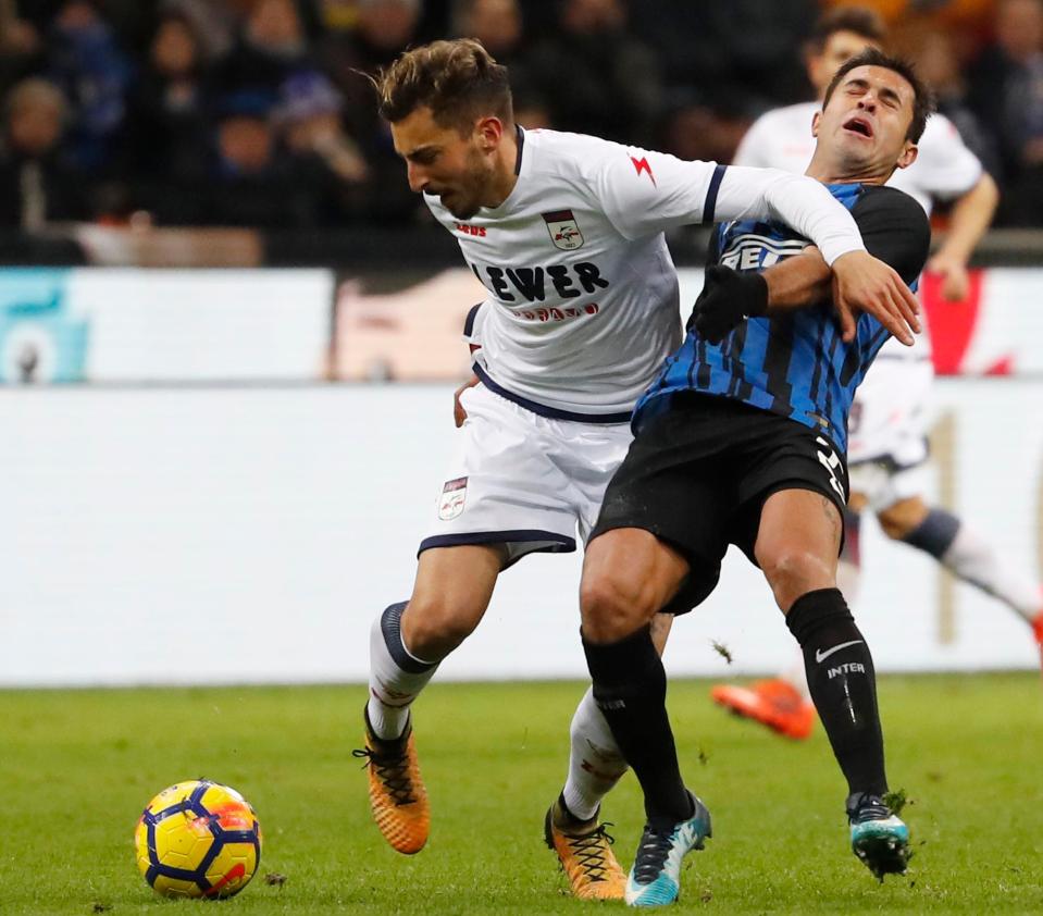  Crotone battled hard at the San Siro