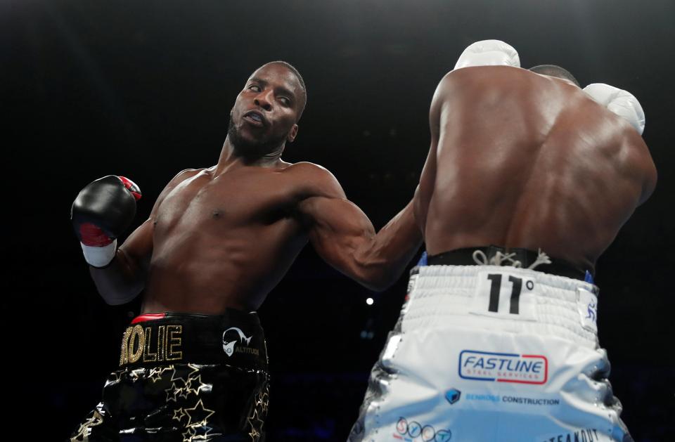  Lawrence Okolie lands with a vicious left hook