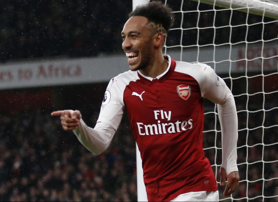  Pierre-Emerick Aubameyang celebrates netting on his Arsenal debut but has come under fire at old club Borussia Dortmund for his attitude shortly before leaving