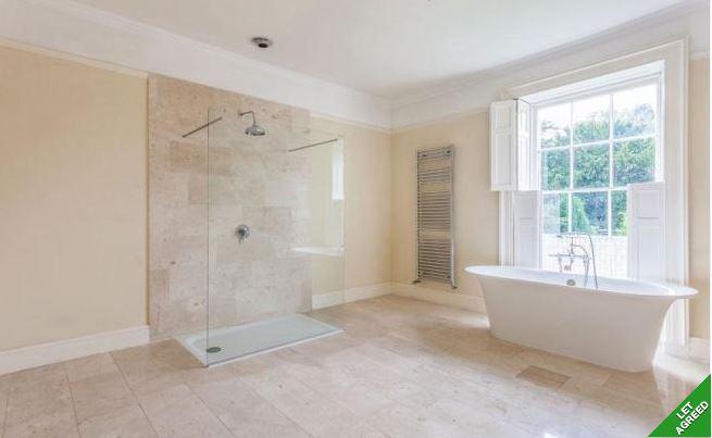  The huge ground-floor bathroom comes with a giant walk-in shower