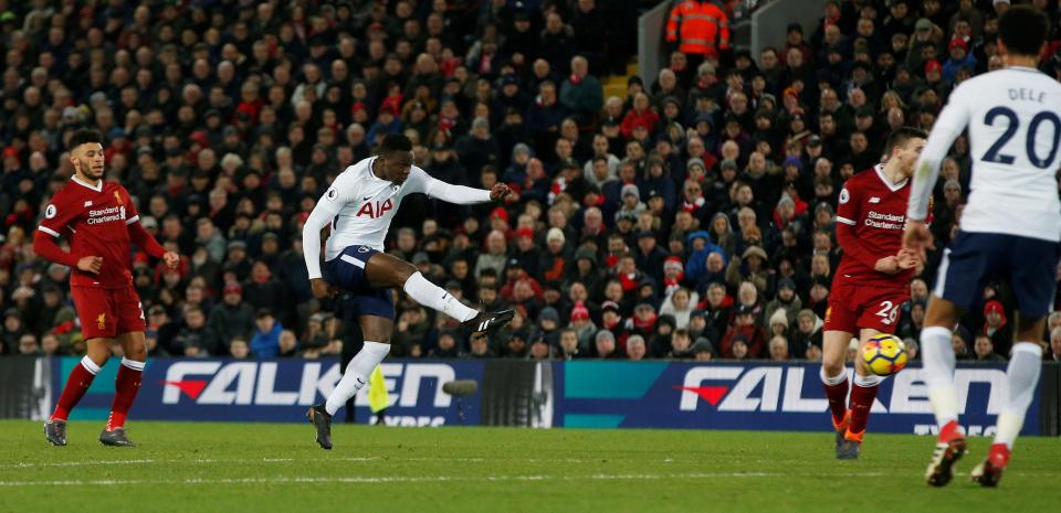  Victor Wanyama's thunderbolt against Liverpool clocked in at 64mph