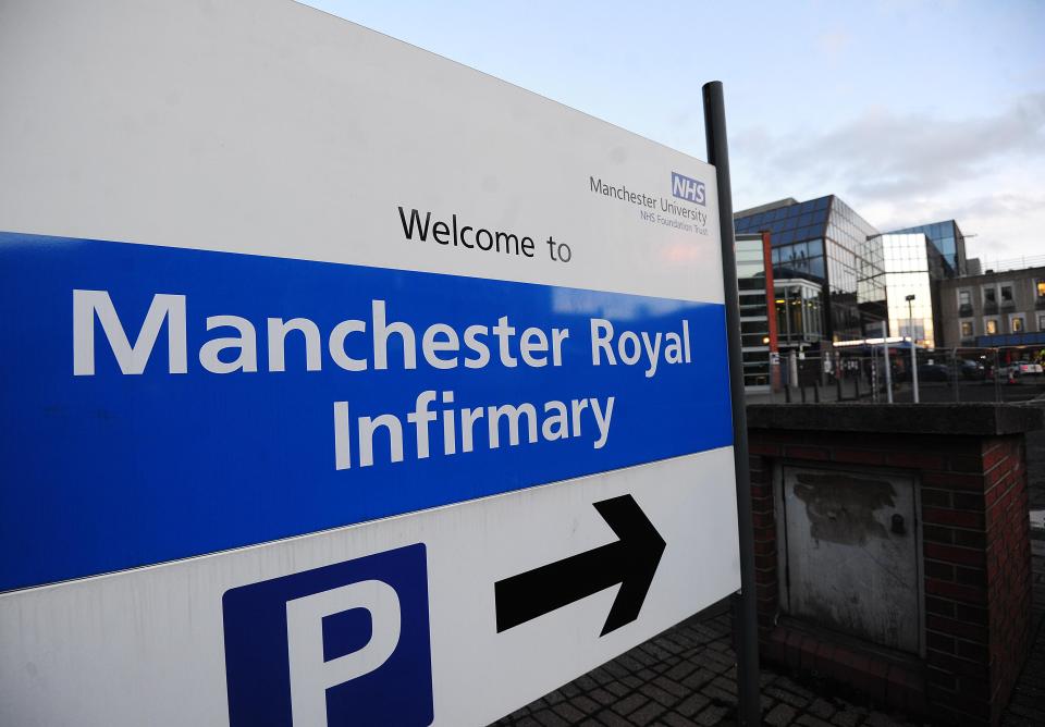  Manchester Royal Infirmary is one of several hospitals understood to be affected