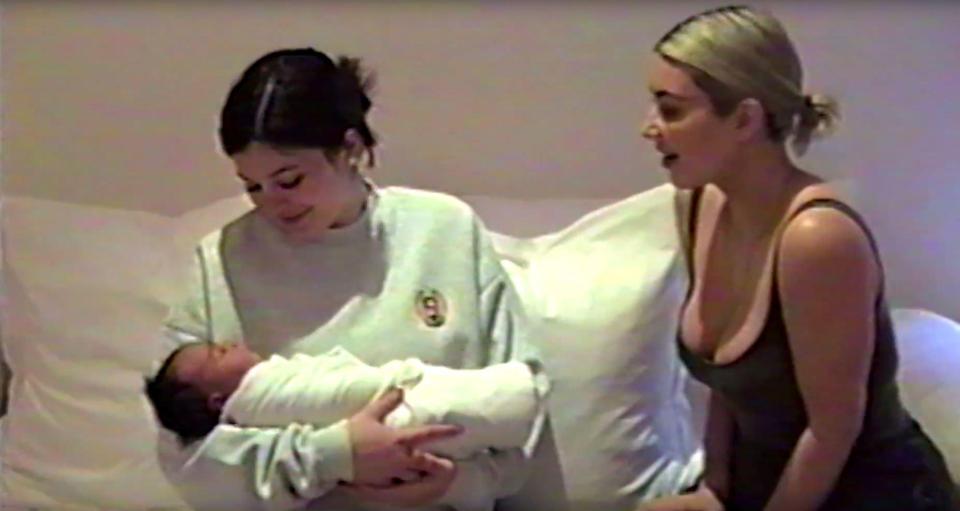  Kylie has given birth to her baby daughter - and showed off her niece Chicago West for the first time