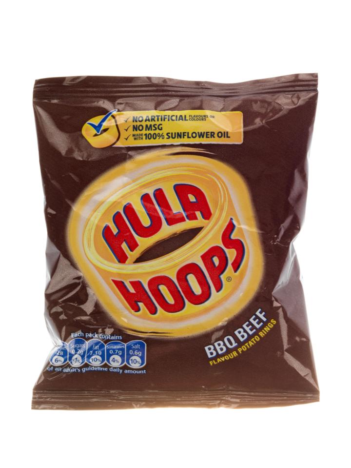  The cost of Hula Hoops BBQ Beef at Sainsbury's will increase from 85p to 90p