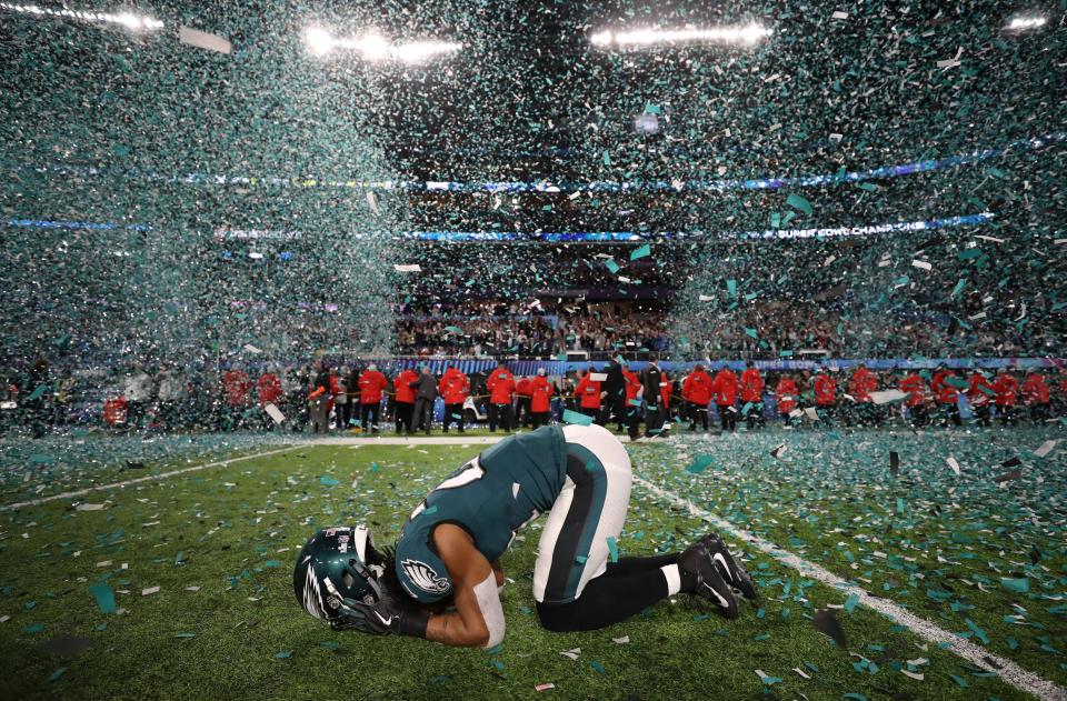  The Philadelphia Eagles won the Super Bowl in January - but face a massive task to make it back this season