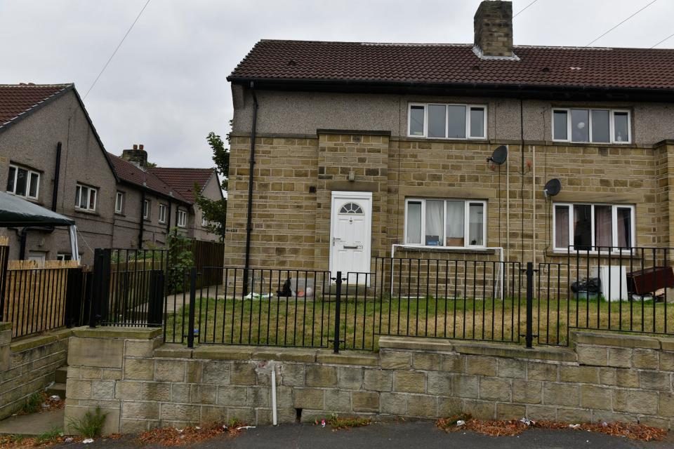  The scene of the bloody attack in Huddersfield