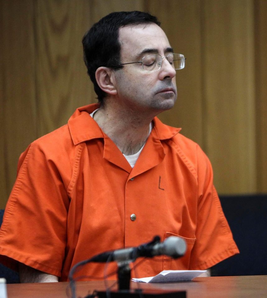  Larry Nassar molested a string of young athletes while he was the USA Gymnastics doctor