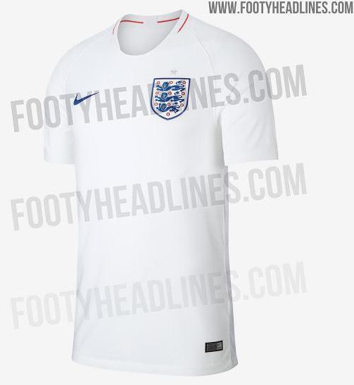  England's kit for the World Cup, as leaked and posted by FootHeadlines.com