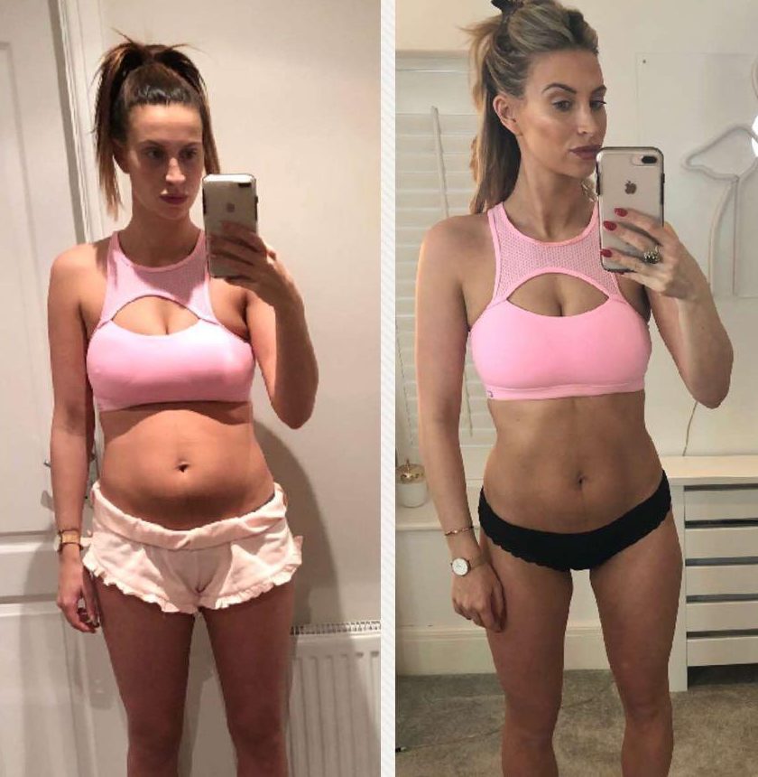  Ferne gave birth to daughter Sunday in November 2017, but showed off the results of her 30 Day Challenge