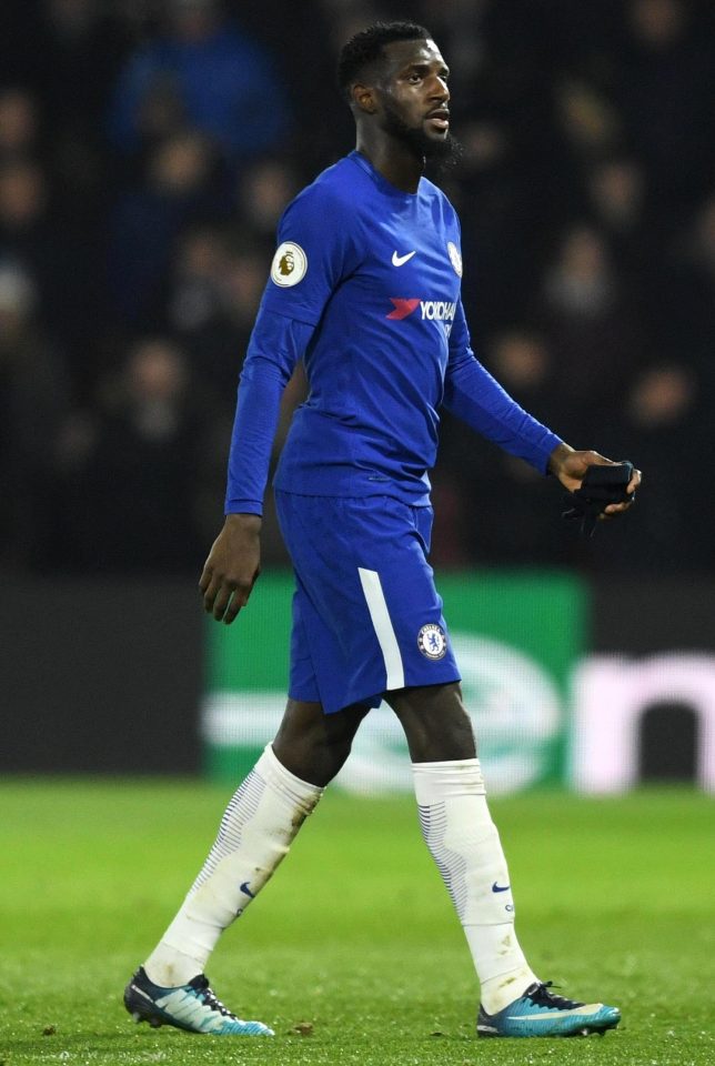  Tiemoue Bakayoko walks off at Vicarage Road