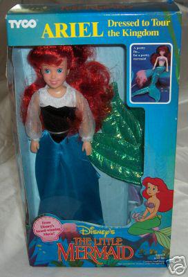  An Ariel doll from the Little Mermaid by Tyco reportedly went for £53