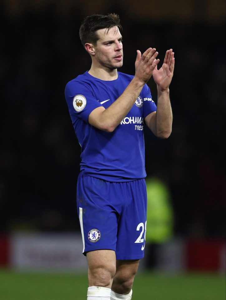  Chelsea players called Cesar Azpilicueta Dave because they couldn't pronounce his name