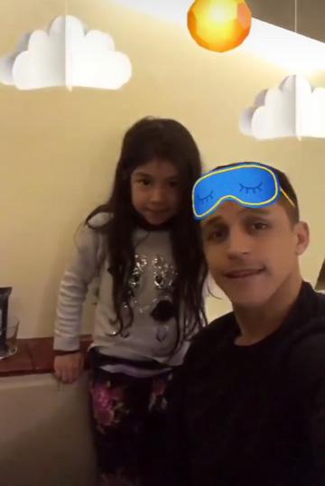  Alexis Sanchez treated his family to a Paris trip after scoring his first Manchester United goal