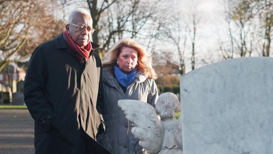 Denise and Sir Trevor visited her son's grave in the heartbreaking documentary