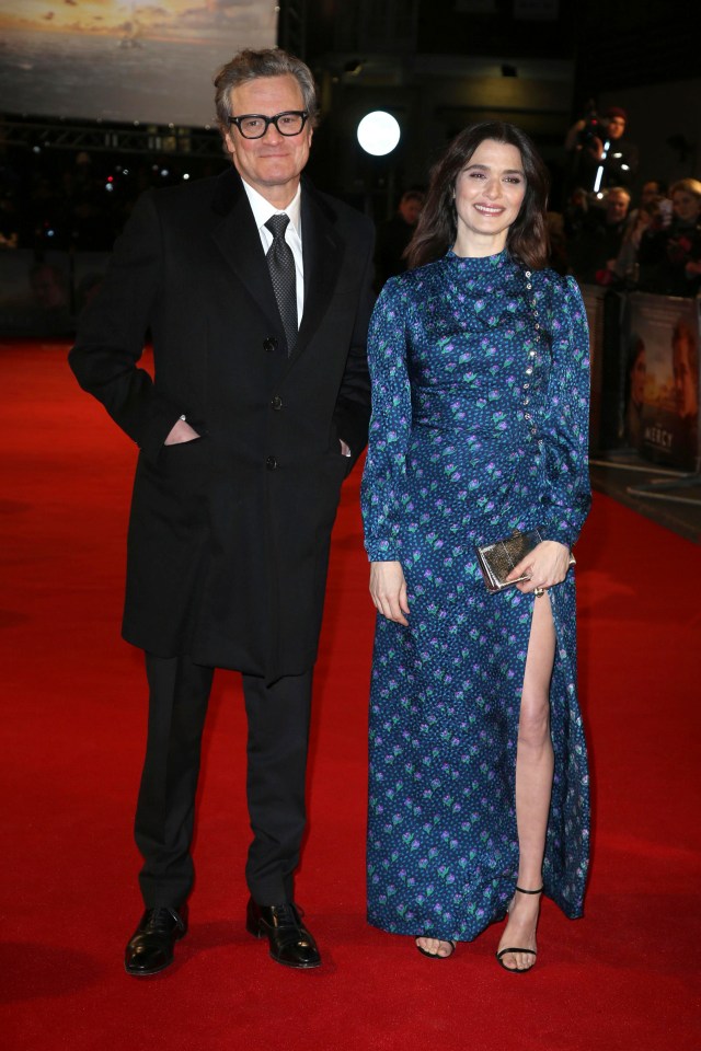 Rachel was joined by her co-star Colin Firth