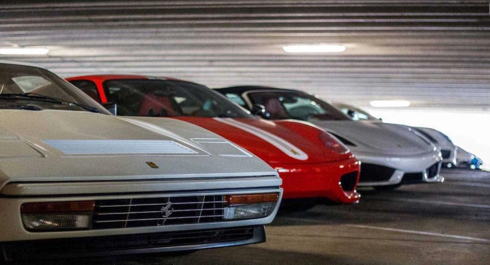 Nearly half a dozen Ferraris are part of incredible collection