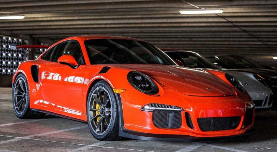 Porsche 911 GT3 RS sits disused in the car park