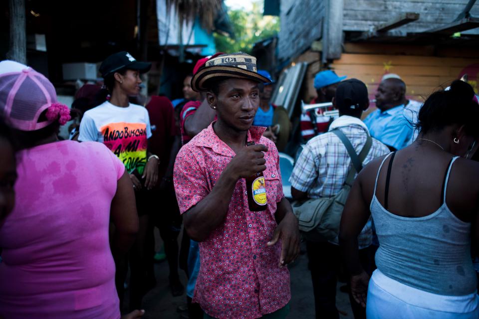  The inhabitants colourful clothing is a common theme in the photos