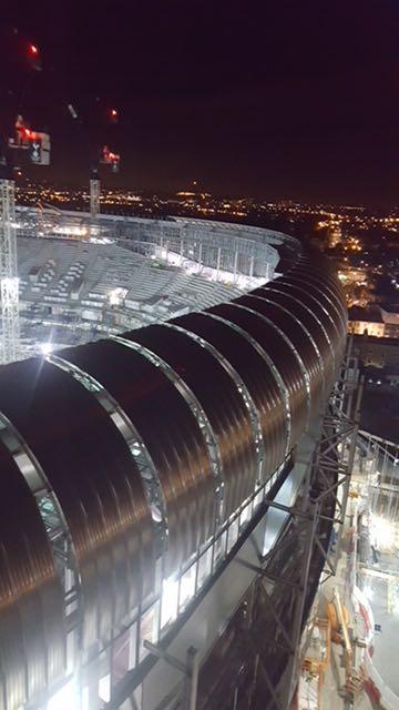  Tottenham took to Twitter to celebrate the completion of the North Stand eaves